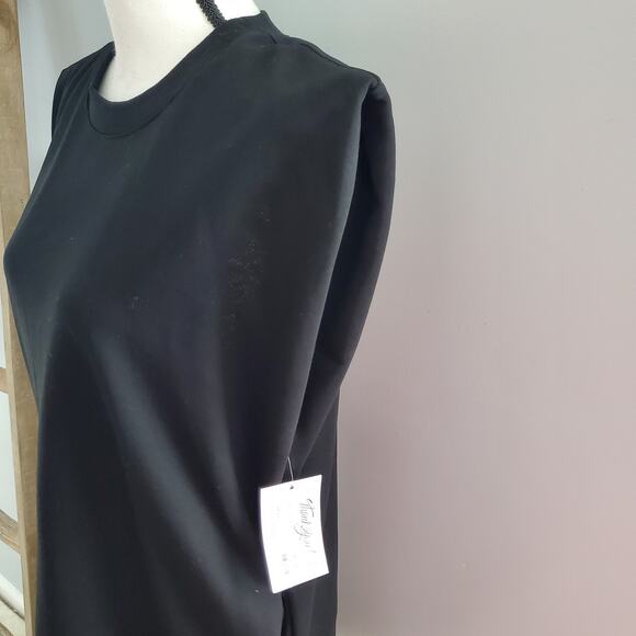 MAC Collection Black Sleeveless Sweater Dress Size M - Picture 4 of 10